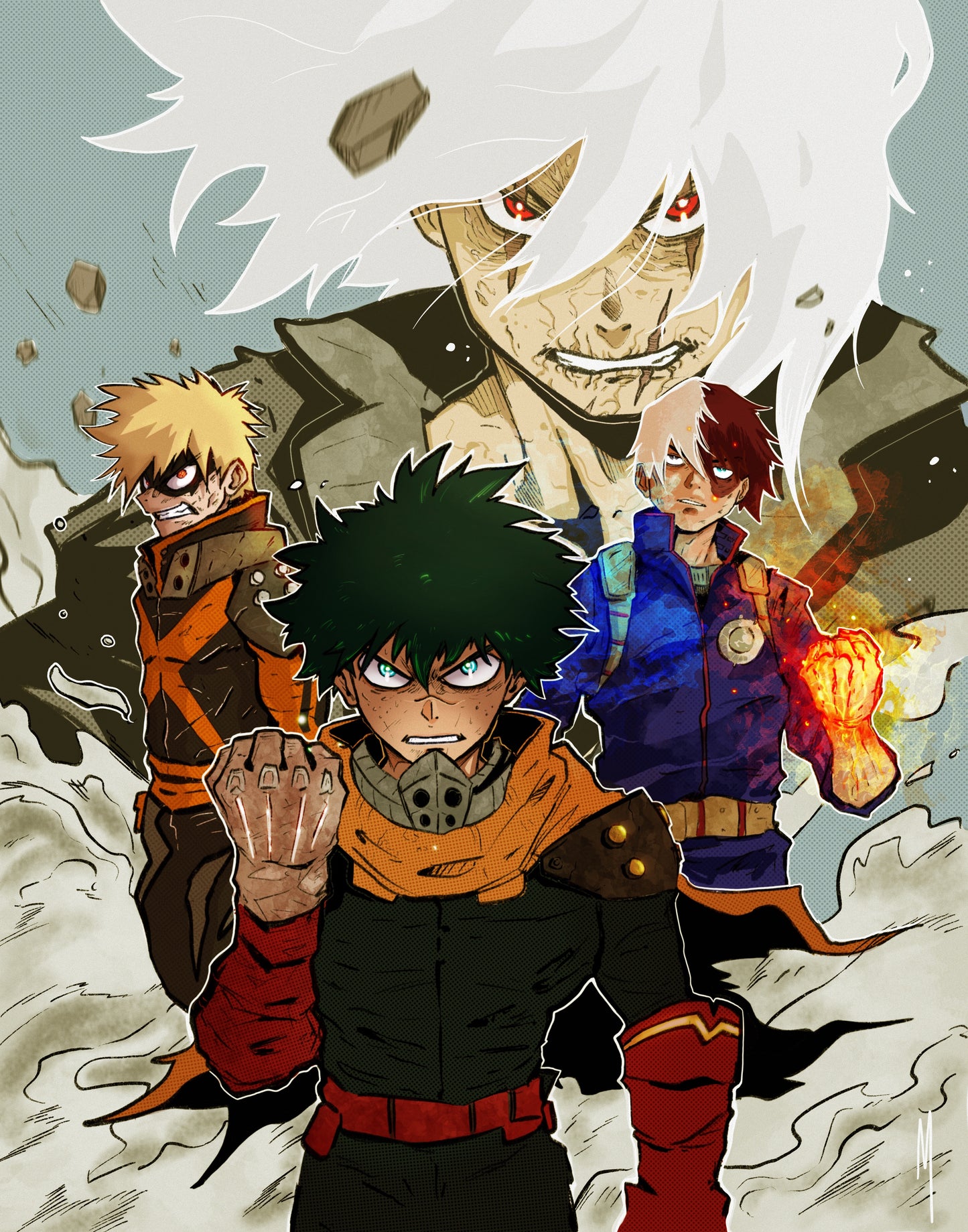 My Hero Academia- Class A Big 3 - 11x14 Art Print